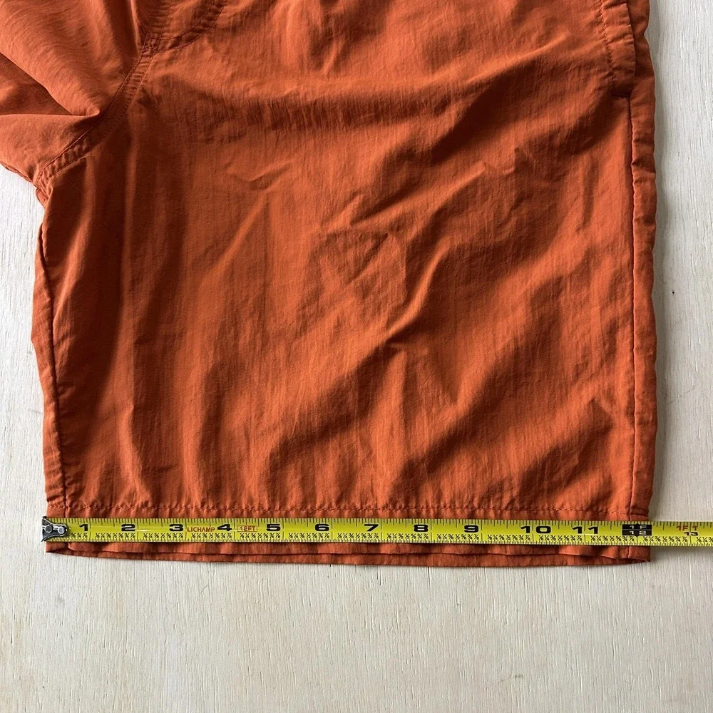 Columbia Swim Shorts Mens Small Orange Mesh Lined Belted Quick Dry Trunks Beach